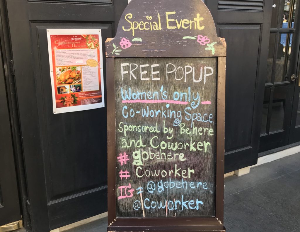 women's only coworking