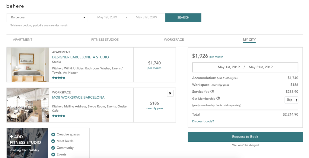 booking process